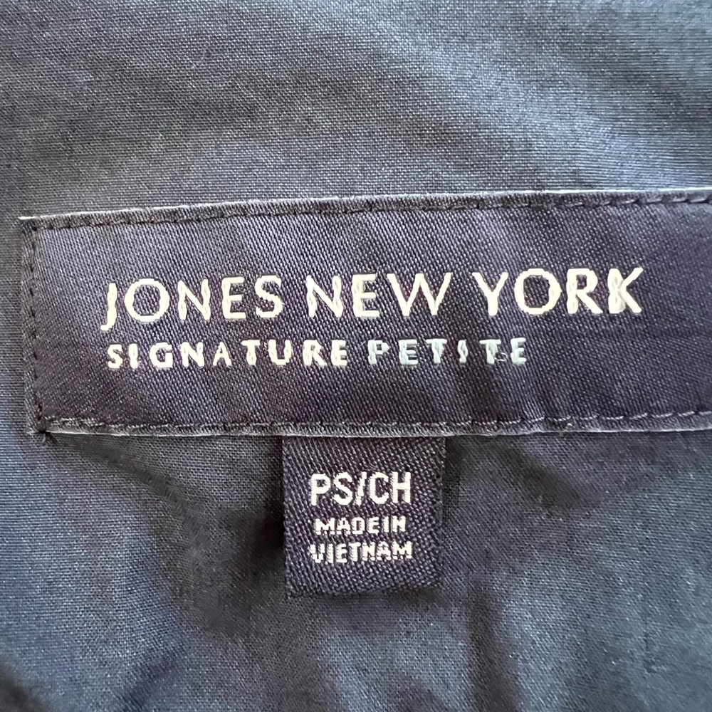 Jones New York Signature Petite Military Style Jacket - Picture 8 of 9